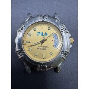 Fila Men's Watch Champagne Dial Diver 300M Swiss Date Sport 36mm No Band